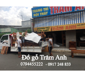 Chất hàng tại kho Đồ Gỗ Trâm Anh. Đào hương, đào gỗ, cốp hương 2,4 m