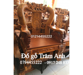 Ghế tràm cột 10 và 12 6 món